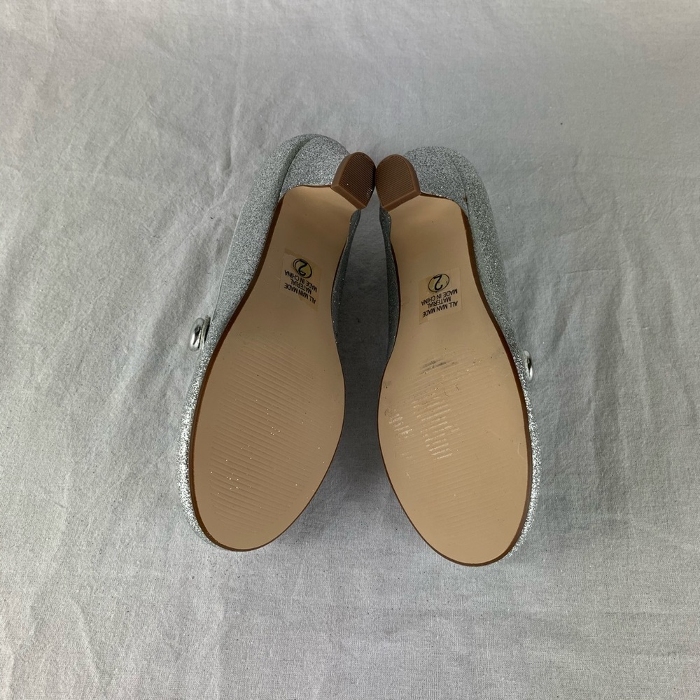 💸Sale - Soda Girl Dress Shoes Silver with Glitter - Picture 6 of 8